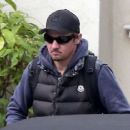 Jeremy Renner seen leaving a restaurant in Hollywood, California on December 19, 2013