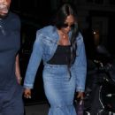Naomi Campbell – Dinner candids at Twenty Two in London