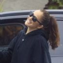 Minka Kelly – Wears an oversized hoodie in Los Angeles