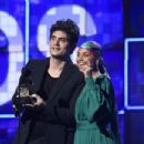 John Mayer and host Alicia Keys At The 61st Annual Grammy Awards - Show - 454 x 303