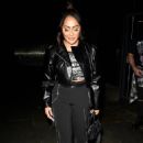 Sophie Kasaei – In a black leather jacket at Alberts Schloss in Manchester - 454 x 700