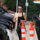 Jordana Brewster – Shows her wedding ring while shopping in Montecito