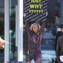 Annalynne McCord – Attending a protest at the Balenciaga Store in Beverly Hills - 454 x 628