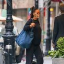 Amber Stevens West – Seen carrying her luggage while out in New York - 454 x 636