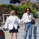 Laura Harrier – Seen with a friend at Pure Spa in Silverlake – Los Angeles - 454 x 636