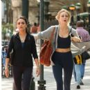 Justine Lupe – With Mila Kunis on set of the ‘Luckiest Girl Alive’ in New York - 454 x 454