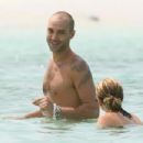Lindsay Lohan - On The Beach In The Bahamas With Calum Best - 454 x 302