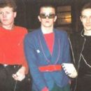 Rusty Egan, Steve Strange and Midge Ure in Bright 80's Colors