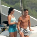 Georgina Rodriguez – With Cristiano Ronaldo seen on their yacht in Sardinia - 454 x 681