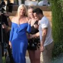 Caprice Bourret Out Filming in Ibiza - 454 x 401