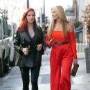 Caprice Bourret and Charlotte Kirk Heading to The Arts Club in London - 454 x 609