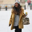 Preeya Kalidas – in knee high boots and beenie hat at BBC Broadcasting Hous - 454 x 675