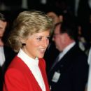 Princess Diana visits the AIDS unit of Harlem Hospital on February 3, 1989 in New York City, United States