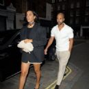 Rochelle Humes – Arriving at the Chiltern Firehouse in London - 454 x 608