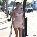 Nicole Williams – Seen in a mini dress as she arrives at FWRDin Los Angeles - 454 x 681