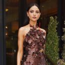 Eiza González – Pictured in a brown dress while out in New York - 454 x 683