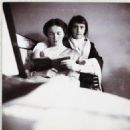 Grand Duchess Olga and Grand Duchess Anastasia Nikolaevna of Russia at the Alexander Palace, children's quarters. - 454 x 464