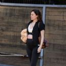 Rumer Willis – Showing her baby bump while out in Los Angeles