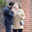 Kelly Brook with boyfriend Jeremy Parisi out in London