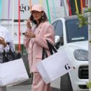 Nicole Trunfio – Dons pink suit in Brentwood - 454 x 682