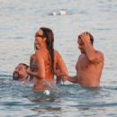 Irina Shayk – With Stella Maxwell in bikinis in Ibiza - 454 x 328