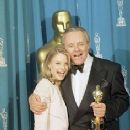 Jodie Foster and Anthony Hopkins At The 64th Annual Academy Awards (1992) - Press Room