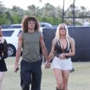 Tana Mongeau – With Adam Dubuc seen at Coachella - 454 x 633