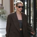 Hailey Baldwin at the Nine Zero One hair salon in West Hollywood
