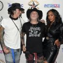 Tommy Lee, Mario Barth and Vivica Fox attend CTS Presents: Life In Ink Live at The Mosaic on The Strip on October 27, 2021 in Las Vegas, Nevada