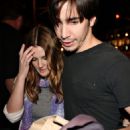 Drew Barrymore And Justin Long Leaving STK In Beverly Hills April 11 2008