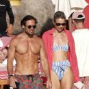 Vogue Williams – On the beach with Spencer Matthews in St Barts