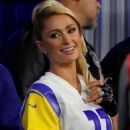 Paris Hilton – Is seen during the first quarter of the game in Inglewood