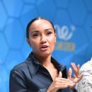 Leigh-Anne Pinnock – Speaks on stage at the One Young World Summit in Manchester - 454 x 681