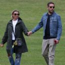 Lisa Armstrong – With new boyfriend in a park in West London - 454 x 697