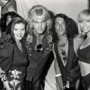 Robbin Crosby and Stephen Pearcy of Ratt during 1989 MTV Video Music Awards in Los Angeles, California