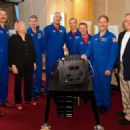 July 14, 2009 – STS-125 astronauts and Hubble 3D filmmakers gather around the IMAX® 3D Cargo Bay Camera display at the Academy of Motion Picture Arts and Sciences’ “Astronaut as Filmmaker” event at the Samuel Goldwyn Theater in Bev