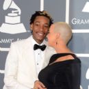 Amber Rose and Wiz Khalifa arrive at the 55th Annual GRAMMY Awards at the Staples Center in Los Angeles, California - February 10, 2013