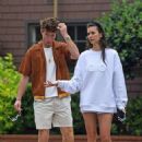Nina Dobrev – Take their dog for a walk in Santa Barbara - 454 x 641