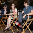 Kevin Zegers, Lily Collins and Jamie Campbell Bower promoting 