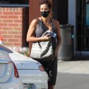 Nicole Murphy – Takes her dog out in Beverly Hills