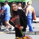 Celebrity Sightings In Los Angeles: Charis Michelsen is seen on April 6, 2025 at the Studio City Farmer’s Market