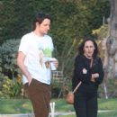 Molly Shannon – Seen with Zach Woods during a stroll in Los Angeles - 454 x 681
