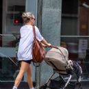 Chloe Madeley – Out with baby daughter Bodhi in Hampstead – North London - 454 x 605