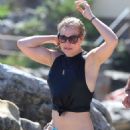 Jessica Marais in Bikini Bottoms at Bondi Beach - 454 x 681