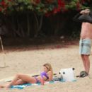 AnnaLynne McCord – Bikini candids on the beach in Huntington Beach - 454 x 303