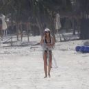 Katharina Mazepa – In a bikini at the beach in Tulum