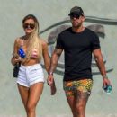 Ellie O’Donnell in Bikini Top and Shorts on holiday in Marbella