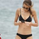 Rebecca Judd in Black Bikini on holiday in Noosa - 454 x 1222