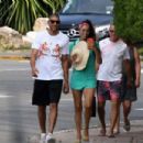Nina Zilli and Omar Hassan – Seen on vacation on the beach in Provence-Alpes-Côte d’Azur - 454 x 303
