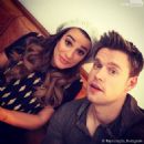 Chord Overstreet and Lea Michele